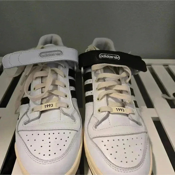 ADIDAS ORIGINALS FORUM LOW Forever True White/core black sz 9 NIB Y2k look - Picture 5 of 14